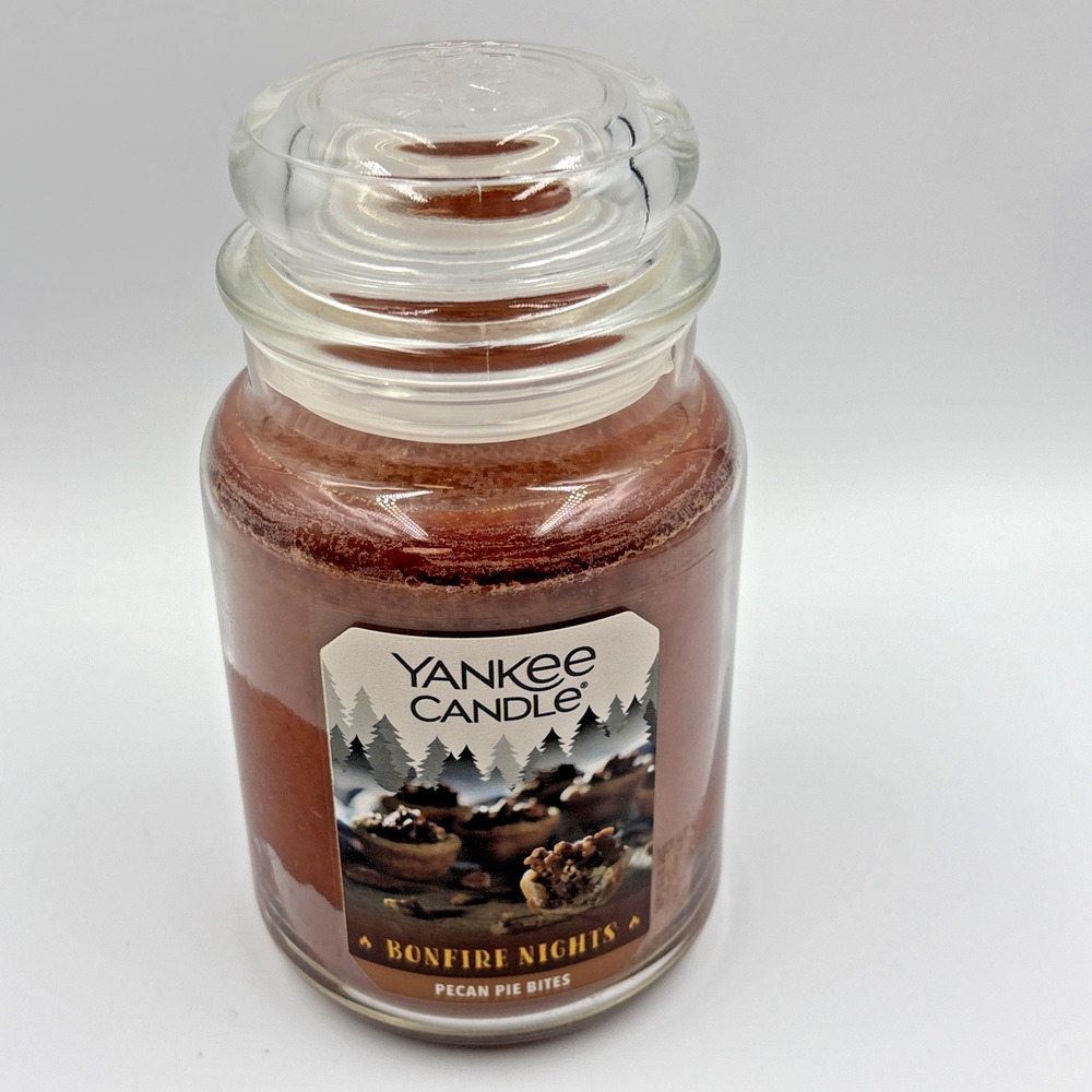 Yankee Candle Bonfire Nights PECAN PIE BITES Large Jar Candle, 22oz RETIRED!